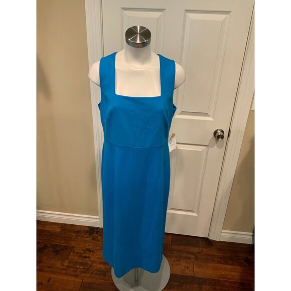 BOSS Hugo Boss Bright Blue Sheath Dress Size 10